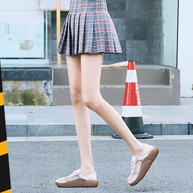 Giày thể thao trắng IELGY phối lưới thoáng khí thời trang cho nữ