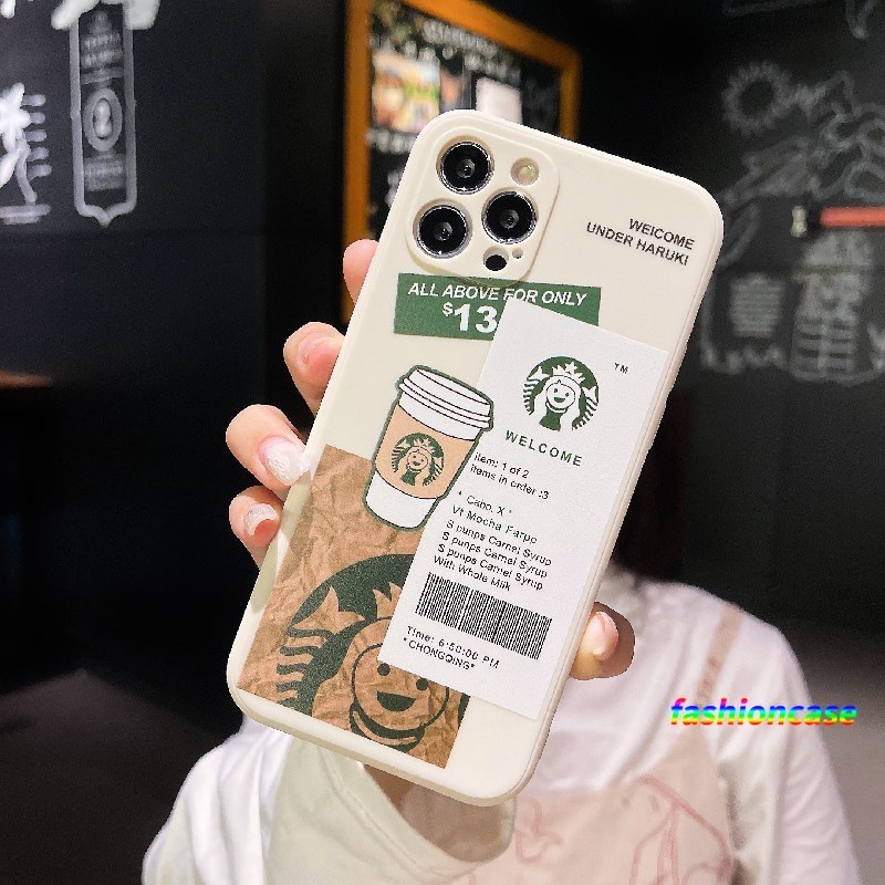 Ốp điện thoại mềm in hình logo Starbucks cho Realme C21 C25 C20 C15 C12 C11 2021 C21Y 5 5S 5i 6i C25S C20A C17 7i C1 C2 C3 C3i realme Narzo 20 10 10A 20A 30A