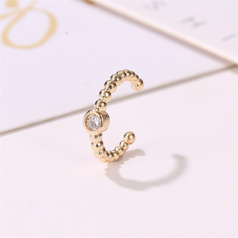 Khuyên Tai Đính Đá Kim Cương giả Sang Trọng Hợp Thời Trang