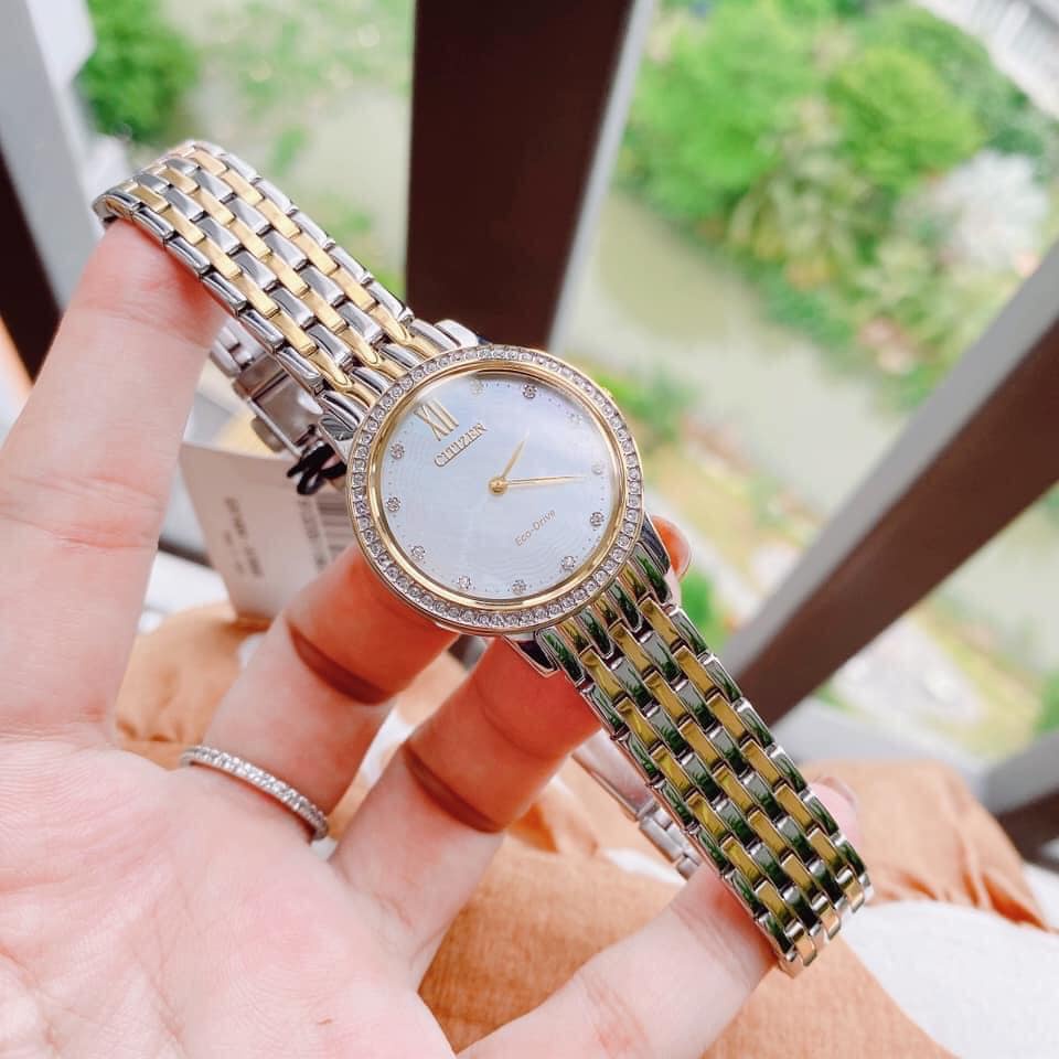 Đồng Hồ Nữ Citizen EX1483-50DXG Eco-Drive B023 Mặt khảm trai dây