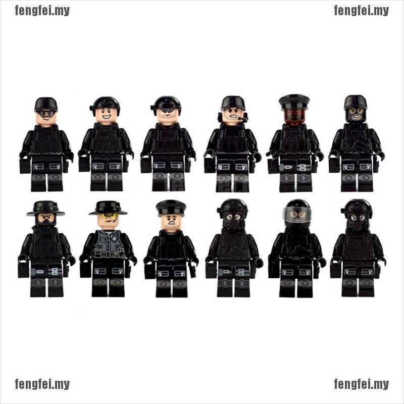 Mô Hình Lắp Ráp Lego Hình Xe Cảnh Sát Quân Đội Swat