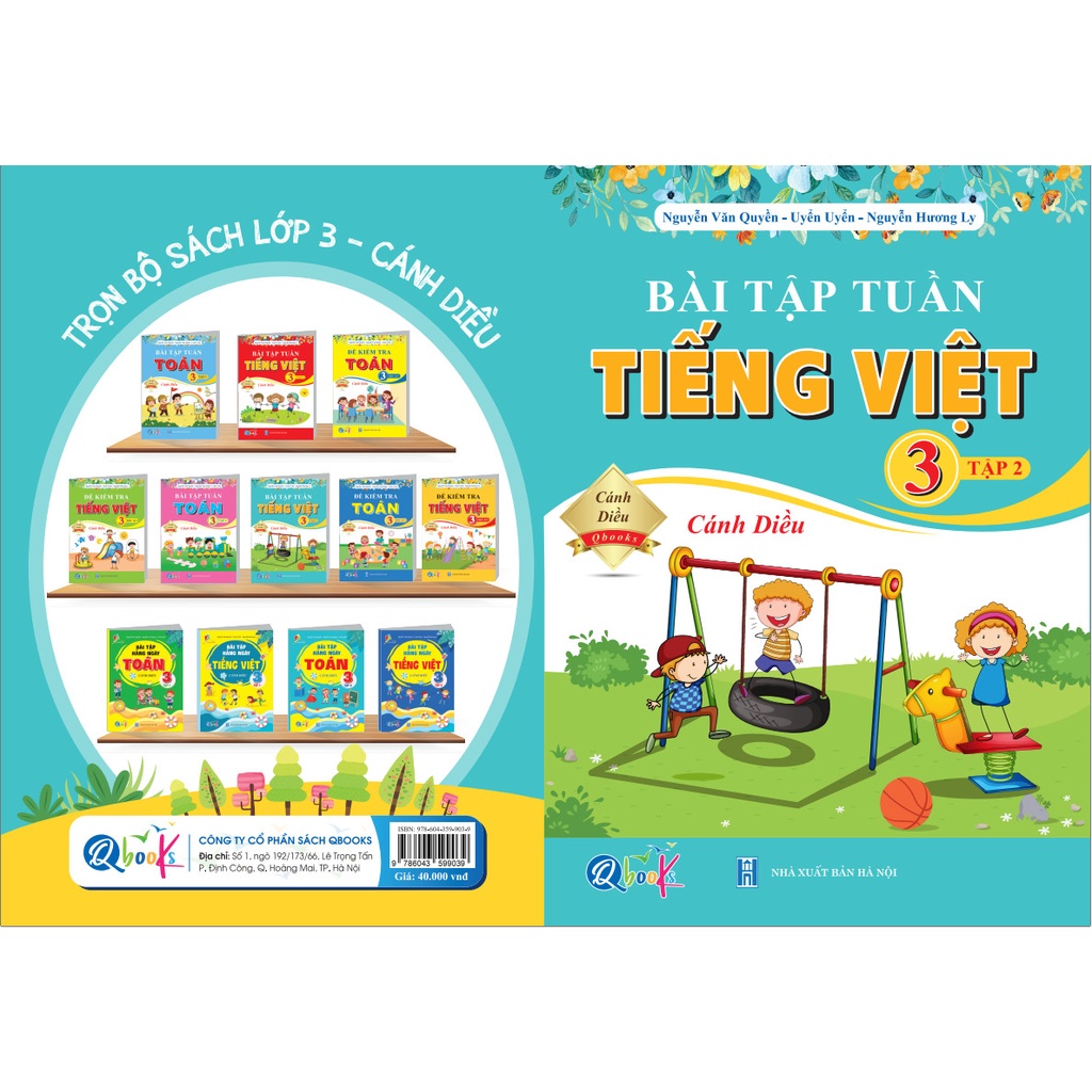 Sách - Combo 2 cuốn Bài tập Tuần và Đề Kiểm Tra - Tiếng Việt - Lớp 3 - Cánh diều - Tập 2 - 2 cuốn - QC 329