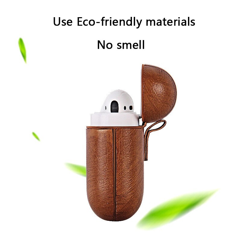 Vỏ bảo vệ hộp sạc tai nghe không dây bằng da cho airpods 2 1 airpods pro 3