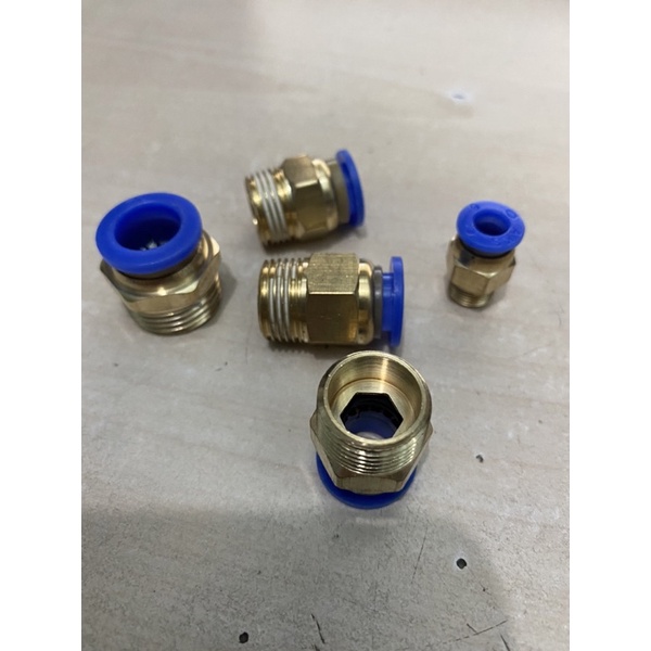 ĐẦU NỐI REN NGOÀI 9.6,13,17,21 Ống hơi khí nén, phung sương 6,8,10,12