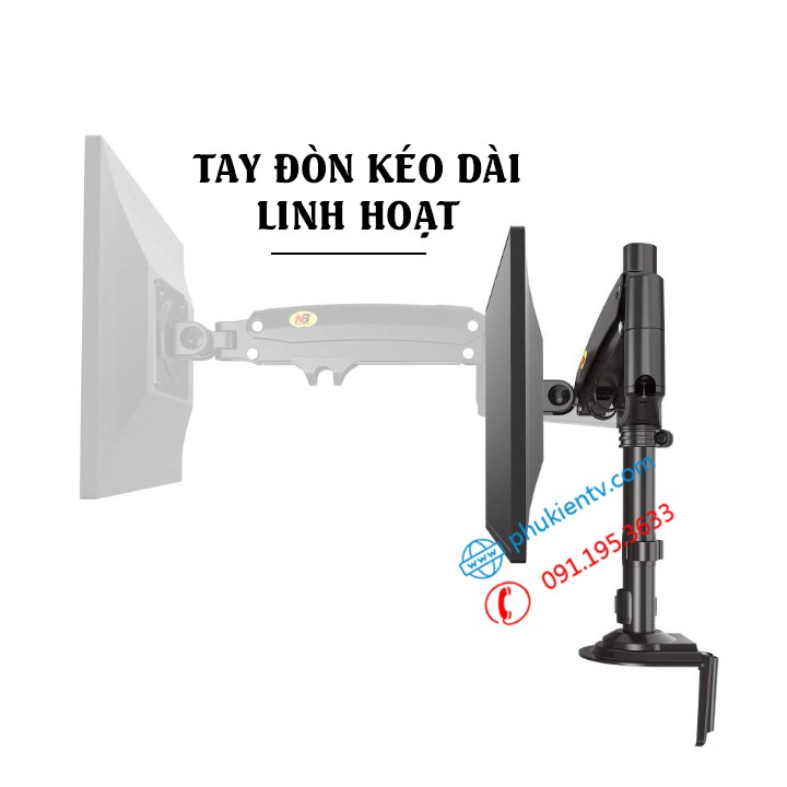 Giá Treo Màn Hình NB H100 22 - 35 Inch - Tay Treo Màn Hình Máy Tính H100 Chính Hãng NorthBayou [ Cao Cấp Hơn NB F80 ]