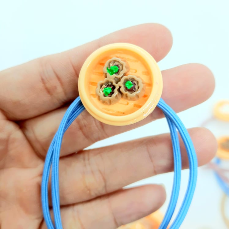 Dây cột tóc Icon,thun cột tóc hình đồ ăn siêu đáng iu