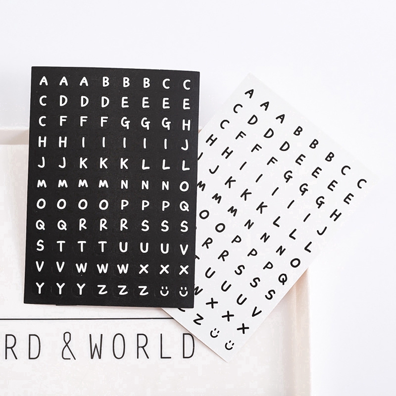Nhãn Dán Trang Trí Hình Chữ Cái Tiếng Anh Tiện Dụng