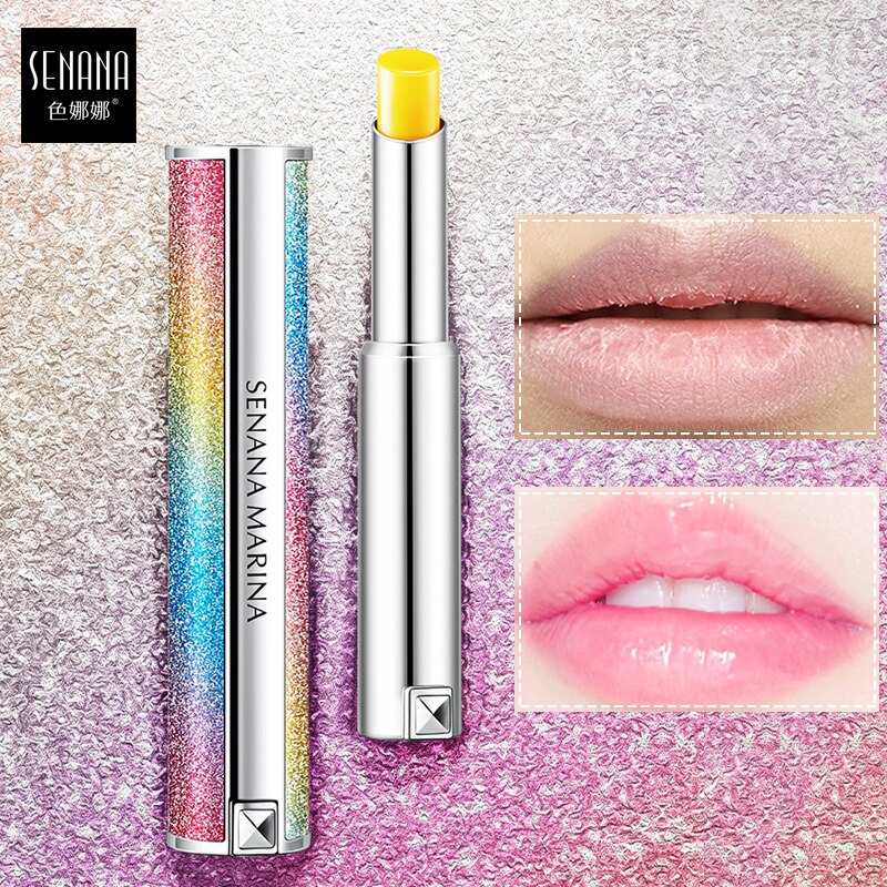 SENANA Starry sky Discoloration Lipstick Moisturizing Nourishing Lip Balm Long-lasting  Improve peel Lip care make up