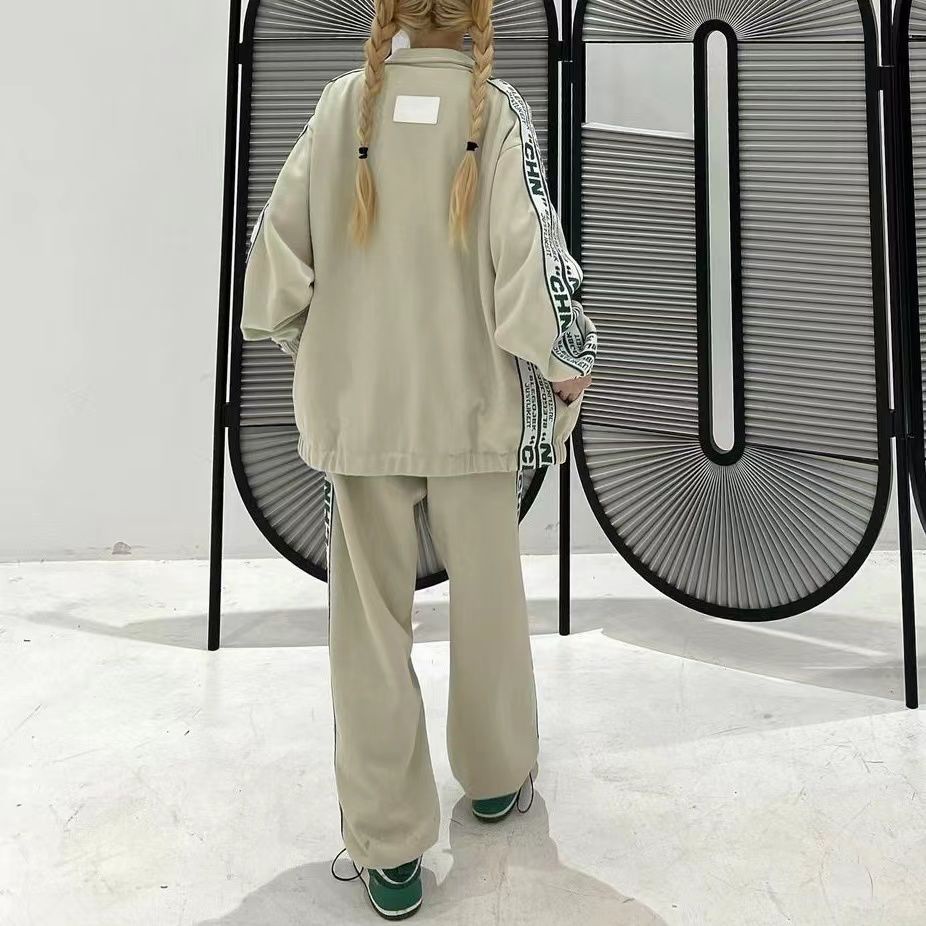 Set Đồ Thể Thao Gồm Áo Khoác Cổ Đứng Và Quần Dài Thời Trang Mùa Thu 2022