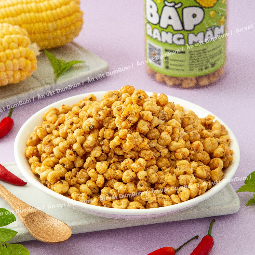 Ngô giòn xóc mắm cay DumBum 350g, đồ ăn vặt Hà Nội | BigBuy360 - bigbuy360.vn