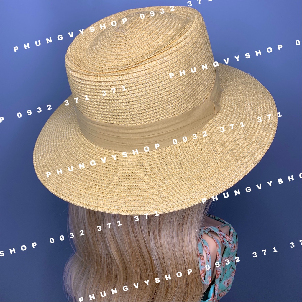 LP - Mũ cói VÀNH NHỎ GAUCHO DÂY VIỀN GẤP- nón vành đi biển che nắng