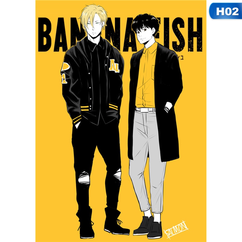 Tranh Treo Tường Trang Trí Hình Anime Banana Fish Mới