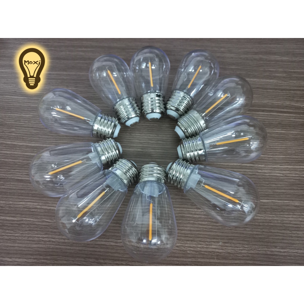 【Combo 10 Bóng} ĐÈN LED Edison sợi đốt S14 3W - Màu Vàng Vintage [MUA LẺ GIÁ SỈ] trang trí DECOR nhà shop quán ăn