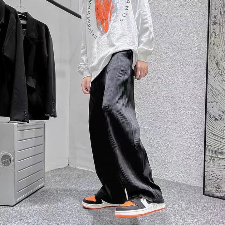 Quần Baggy Dài Ống Rộng Phong Cách Hàn Quốc Thời Trang Cho Nam / Nữ
