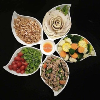 Bộ đĩa đựng thức ăn
