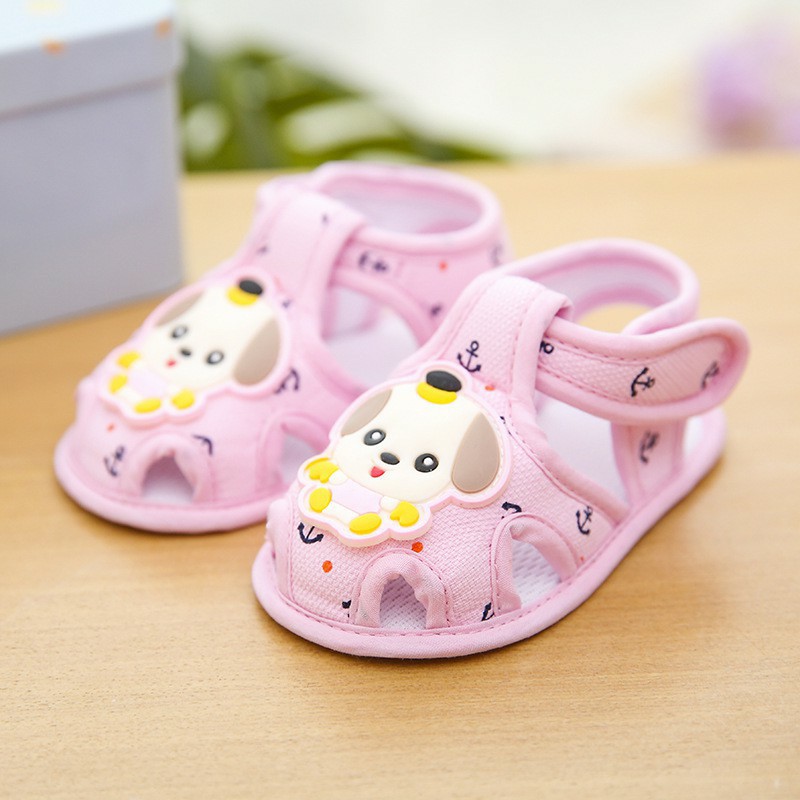 Dép tập đi cho bé - loại đế vải, có chống trượt cho bé dưới 1 tuổi