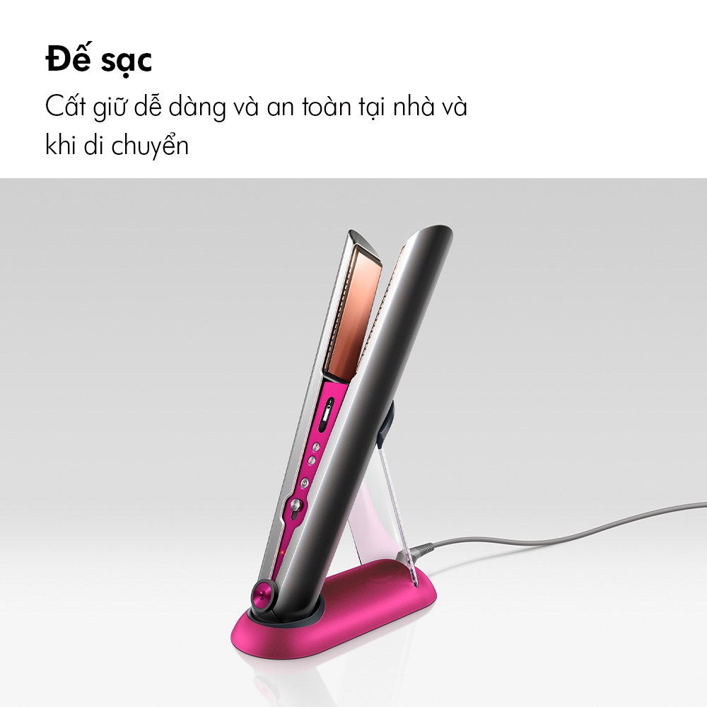 [Voucher Mã ELDYSON1 giảm 8% đơn 5TR] Máy duỗi tóc Dyson Corrale ™ (Xám đen/Hồng)