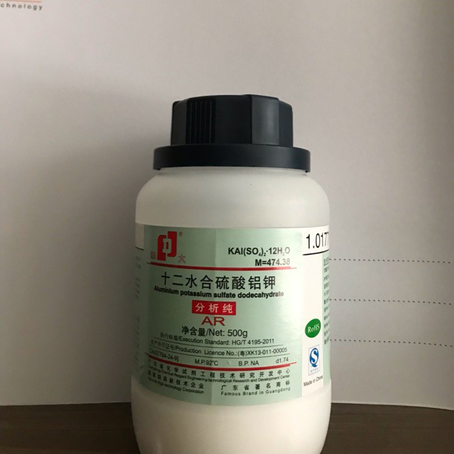 Phèn chua phèn nhôm tinh khiết nuôi tinh thể KAL2 lọ 500g