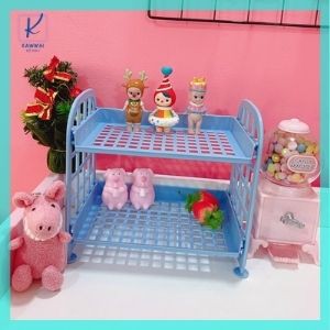 Kệ nhựa mini 2 tầng để bàn