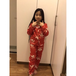 Bộ Pizama áo dài quần dài bé gái 15~20kg