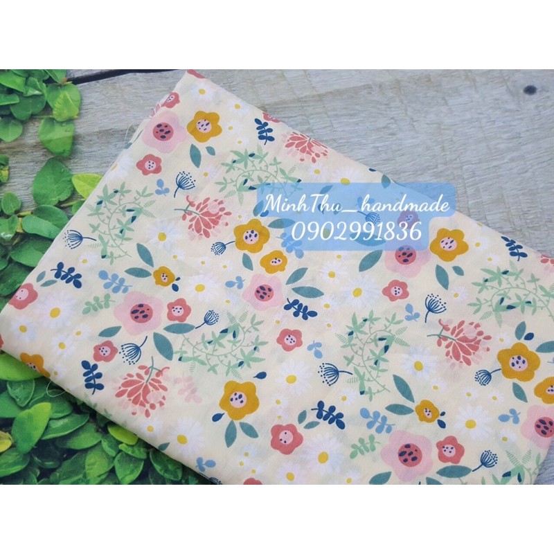 VẢI TWILL THÔ COTTON HOA SẮC MÀU BẮT MẮT