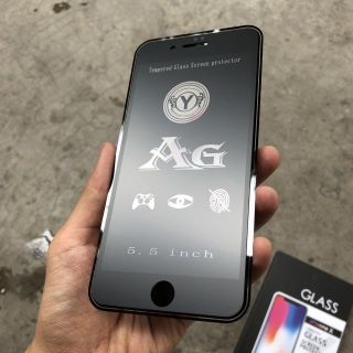 Kính cường lực Full Iphone 6 plus 7 plus dạng nhám chống vân tay 100%