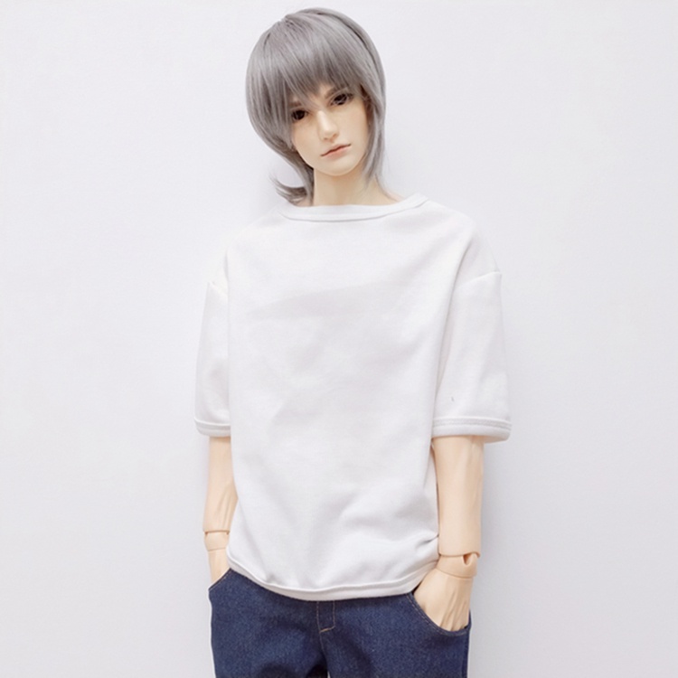 Áo Thun Cotton Tay Lỡ Màu Trơn Cho Búp Bê 1/3 1/4 1/6