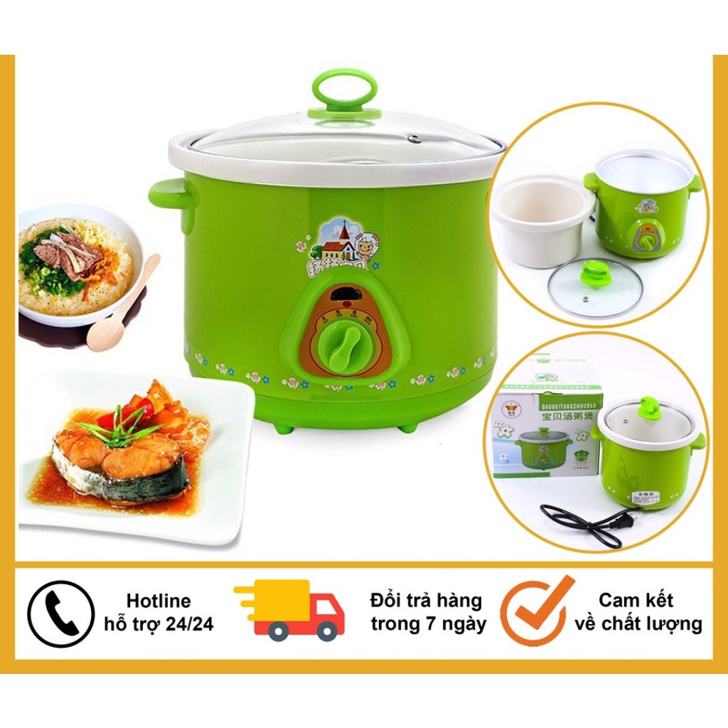 Nồi Áp Suất Nấu Cháo Cho Em Bé, Nấu Cháo Cho Bé Ăn Dặm, Kiêm Kho Thịt, Hầm Xương, Kho Cá Tiện Lợi Nhanh Chóng.