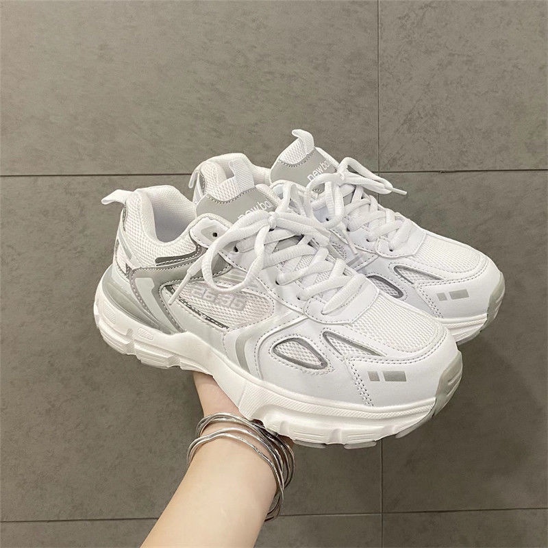 Giày Thể Thao Phối Lưới Thoáng Khí Phong Cách retro