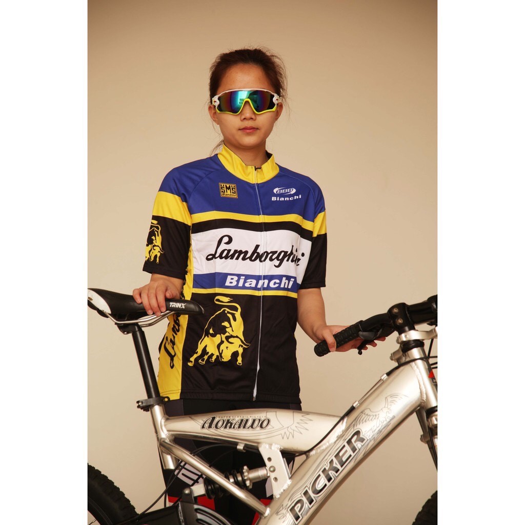 Áo đạp xe áo đi xe đạp câu lạc bộ Bianchi