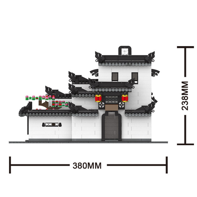 LEGO Bộ Đồ Chơi Lắp Ráp Mô Hình Biệt Thự Trung Quốc Cho Bé