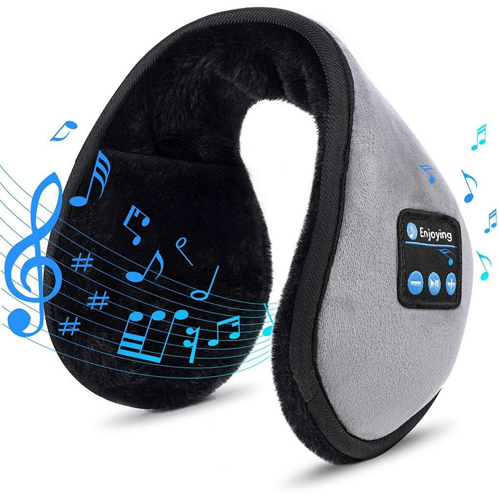 Tai nghe chụp tai bluetooth 5.0 không dây kèm 2 micro và phụ kiện cao cấp