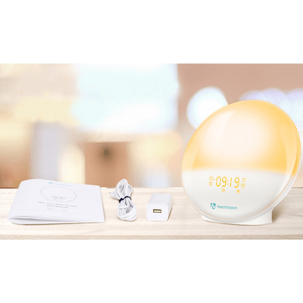 ĐÈN LED ĐẦU GIƯỜNG / ĐÈN NGỦ THÔNG MINH 7 MÀU/ BẢN QUỐC TẾ, HỖ TRỢ HOME KIT , ALEXA, GOOGLE HOME/ ĐÀI FM A80S HEIMVISION