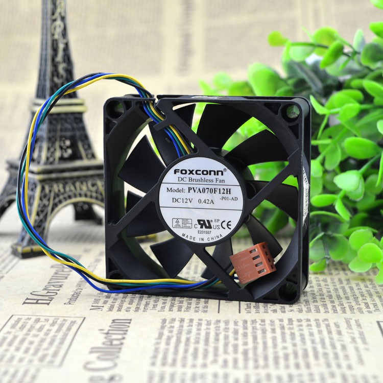 Quạt CPU 4 dây Foxconn FOXCONN PVA070F12H 12V 0.42A 7CM 7020