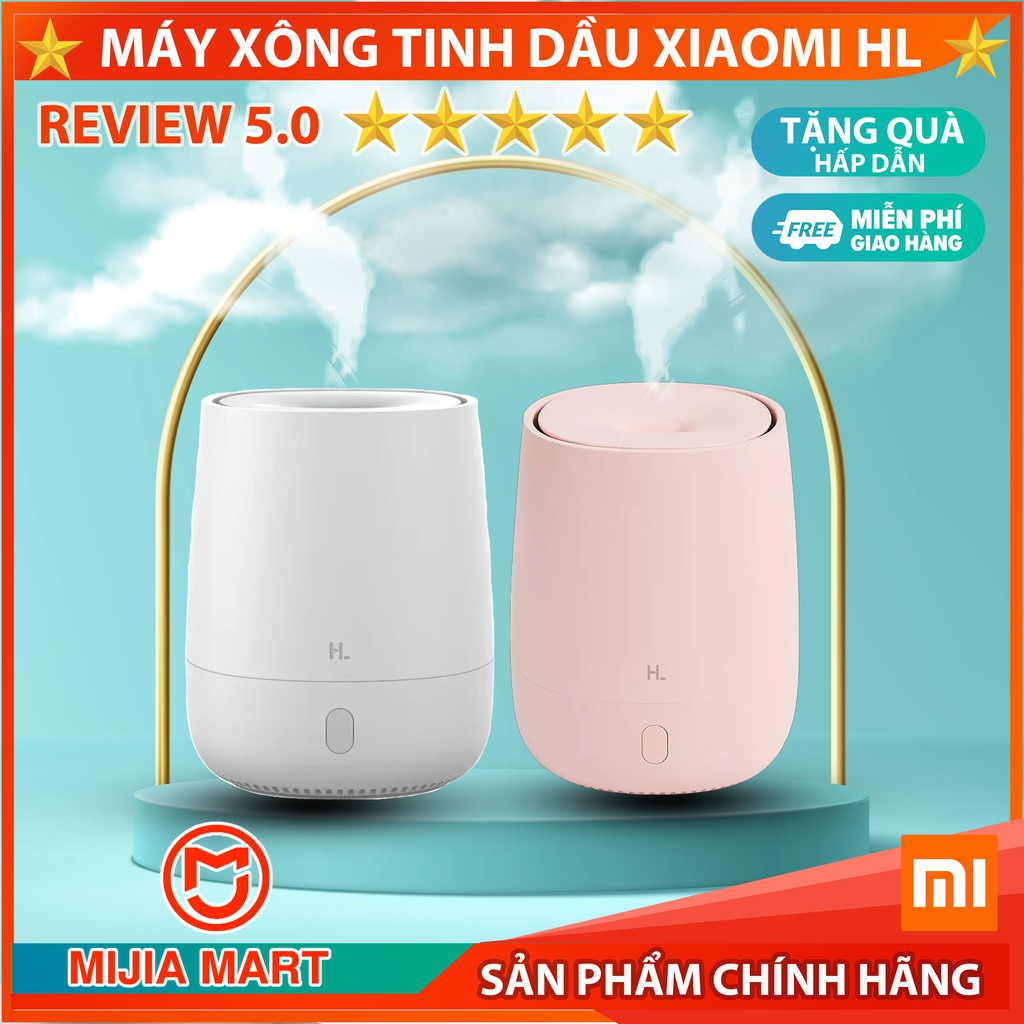 [MÃ MI12 GIẢM 30K] Máy xông tinh dầu Xiaomi HL, phun sương tạo ẩm tích hợp đèn Led ban đêm 7 màu , 120ml