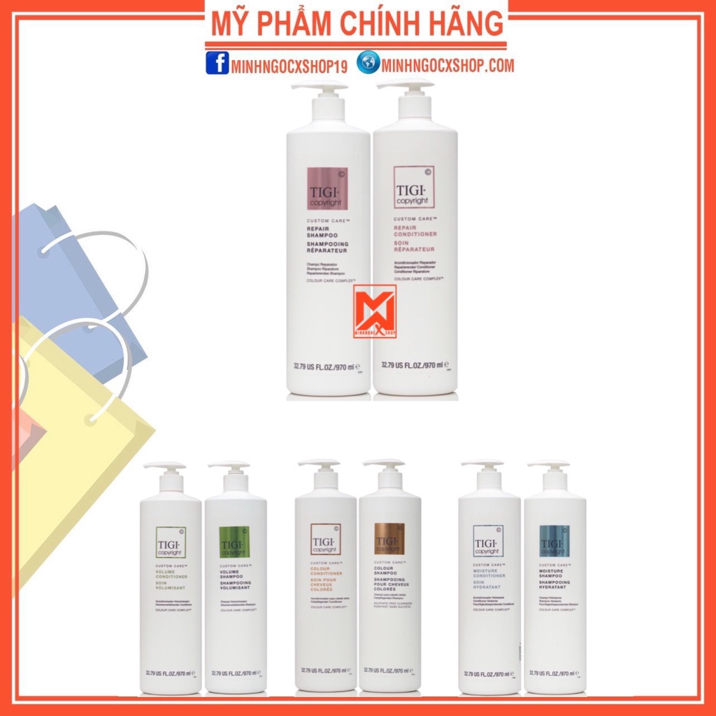 Dầu gội xả tigi COPYRIGHT 970ml chính hãng