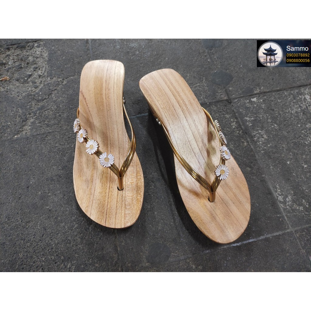 Guốc Gỗ Guốc Mộc Cao 5 Phân