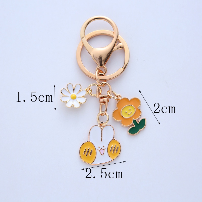 Móc Khóa Hình Động Vật Dễ Thương Bằng Hợp Kim