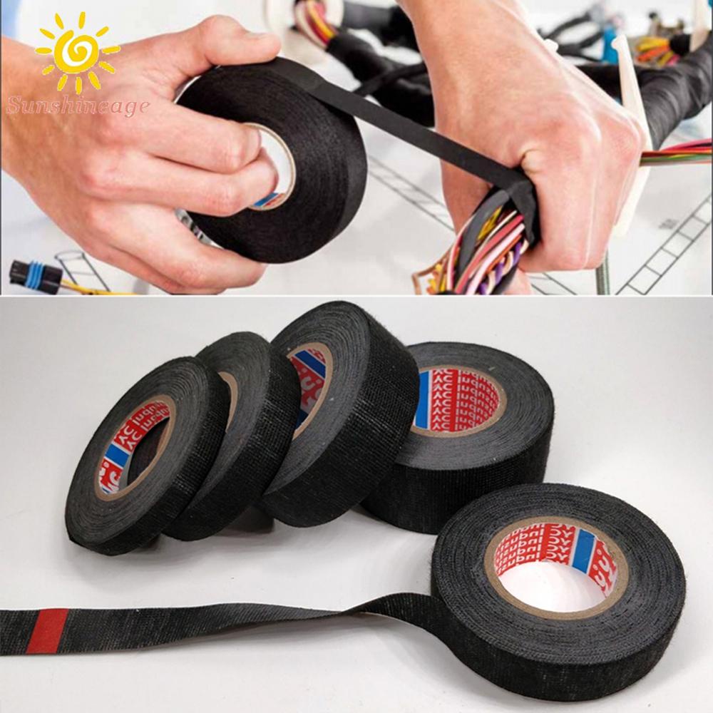 SUNAGE- ~Wiring Loom Tape Tasteless Waterproof 1 Roll Anti-aging Black Electric Tape【SUNAGE-HOT Fashion】
