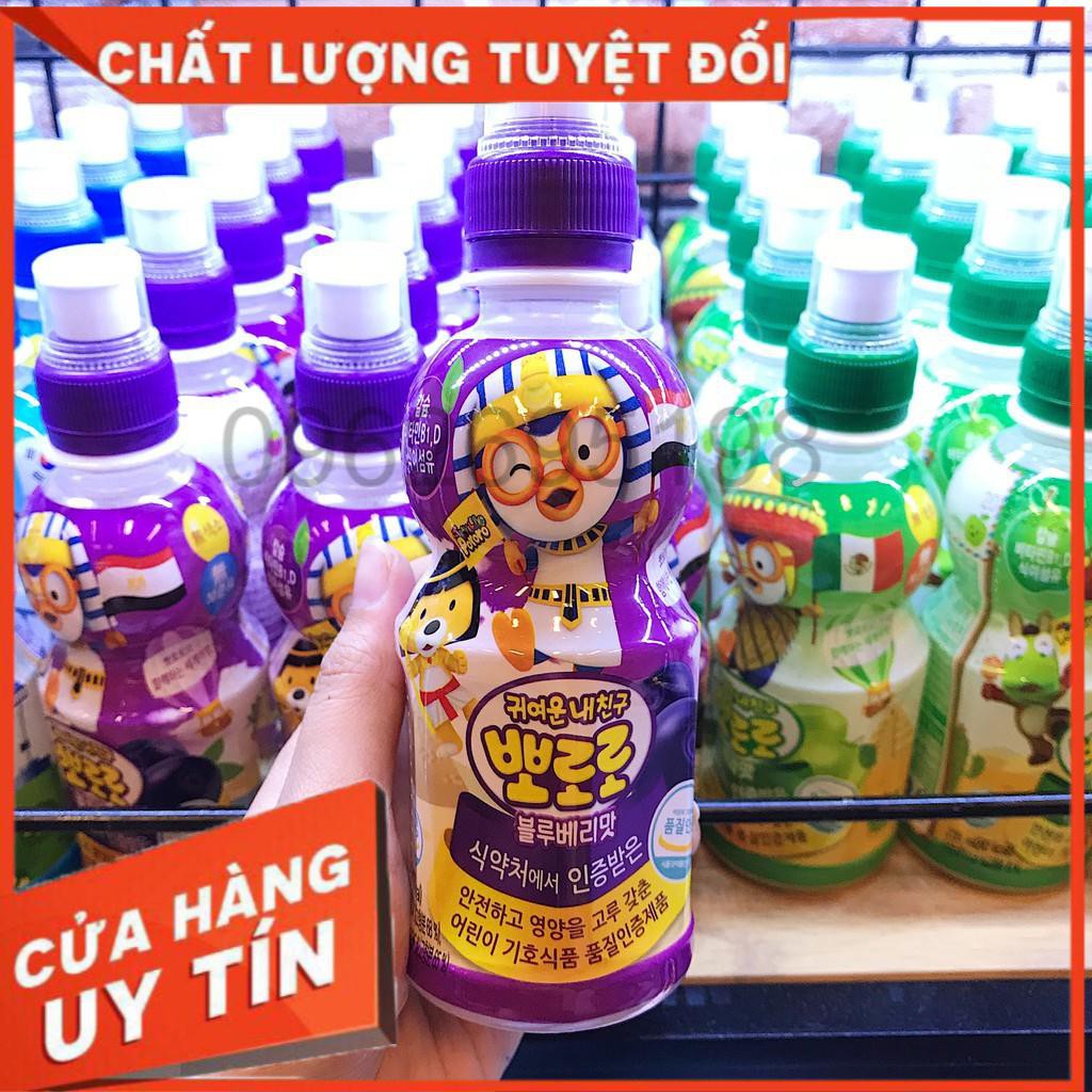 Combo 6 Chai Nước Ngọt PORORO Nội Địa Hàn Quốc 235ml Date 12/2020