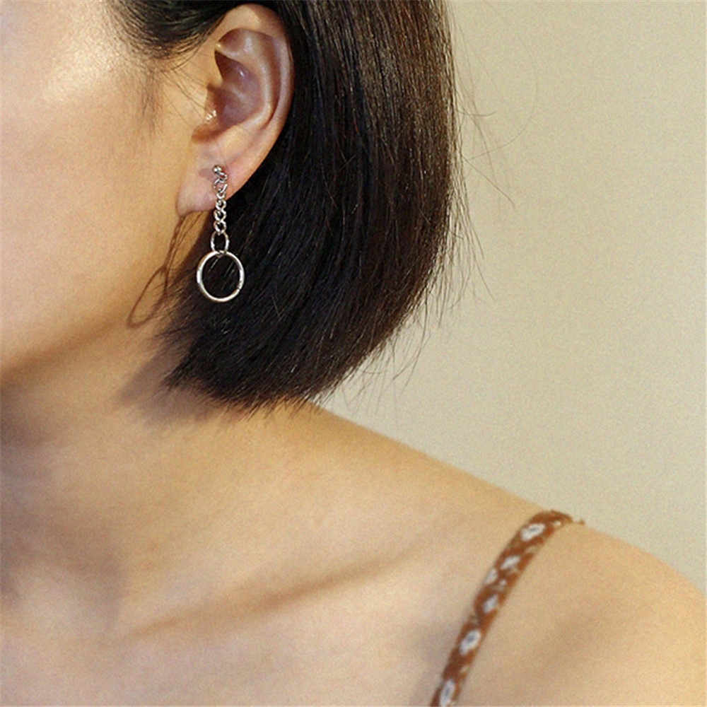 Khuyên tai dài tua rua phong cách Hàn Quốc thời trang cá tính