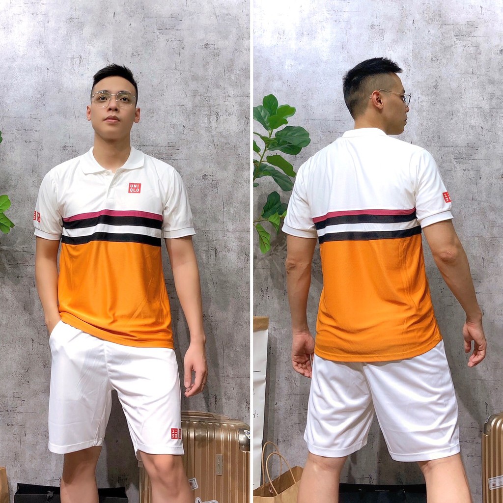 Bộ thể thao tennis bigsize XUẤT DƯ cổ bẻ ngắn tay nam cao cấp BUNI12