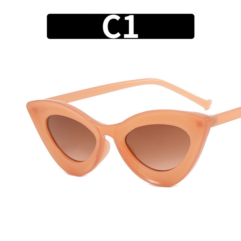Kính Mát Mắt Mèo Chống Nắng Màu Sắc Kẹo Ngọt Thời Trang Cho Nữ