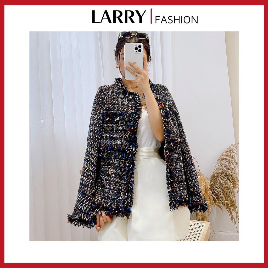 Áo Khoác Dạ Tweed Hàng Thu Đông Cao Cấp Thiết Kế 2 Lớp A292 - Larry Clohting