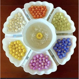 Bộ bát đĩa hoa mặt trời - Bộ bát đĩa cúng gia tiên