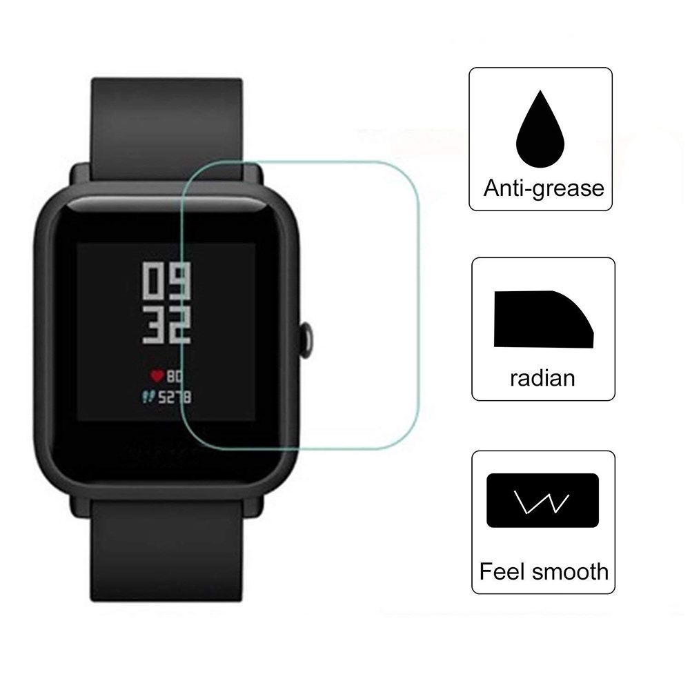 Bộ 2 miếng dán màn hình trong suốt cho đồng hồ đeo tay thông minh Xiaomi Huami Amazfit Bip Youth coolmall