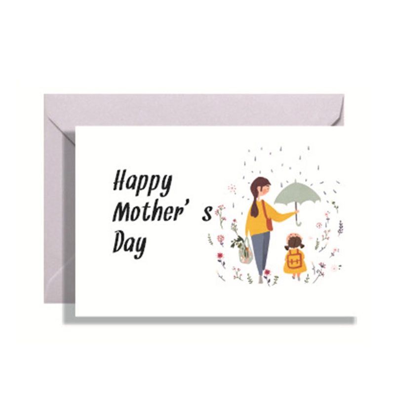 Bộ Thiệp Chúc Mừng Ngày Của Mẹ Trái Tim Kèm Nhãn Dán