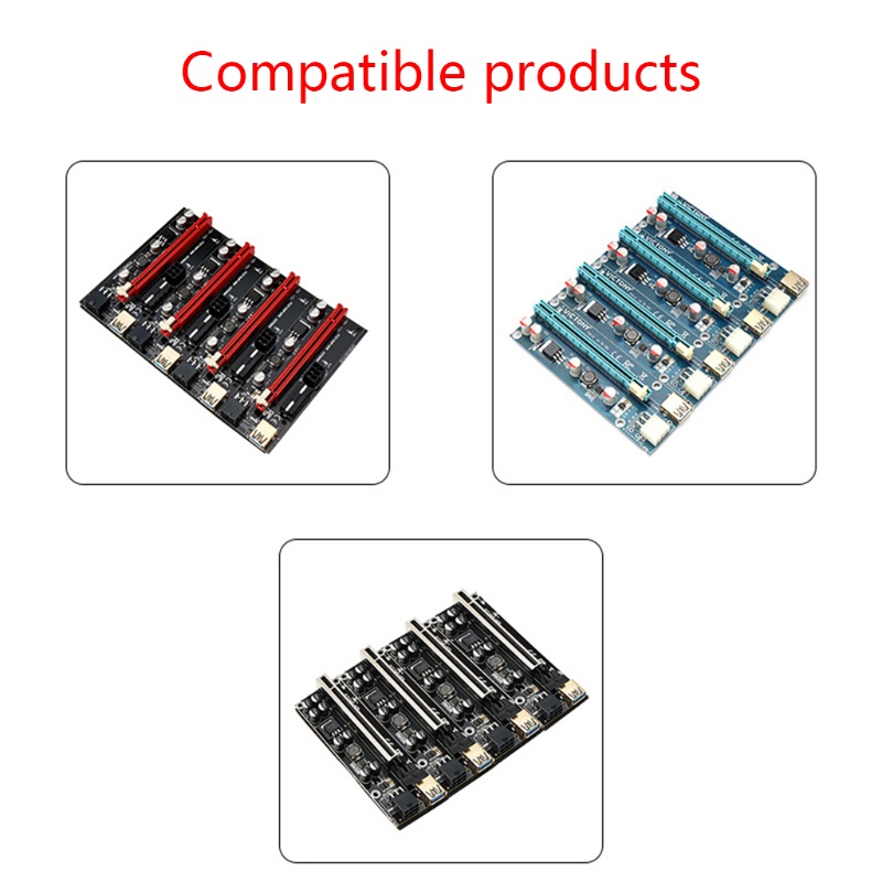 Card Mở Rộng Pci-E 1x Sang 16x Usb 3.0 4 Cổng Pci-E Cho Gpu Miner | BigBuy360 - bigbuy360.vn