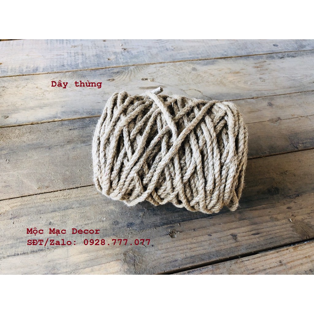 Dây thừng/macrame treo kệ, làm đồ trang trí