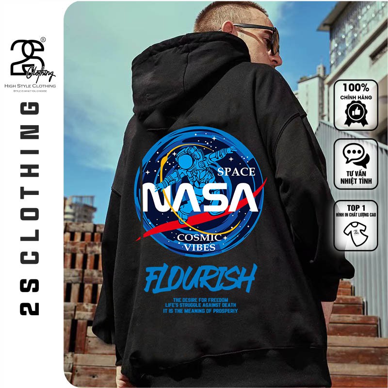 Hoodie Nam Form Rộng Đen Trắng 2s Clothing Áo Nỉ Dài Tay Mũ To Chùm Đầu Vải Mịn Mềm Không Xù Phong Cách StreetWear TV251 | BigBuy360 - bigbuy360.vn